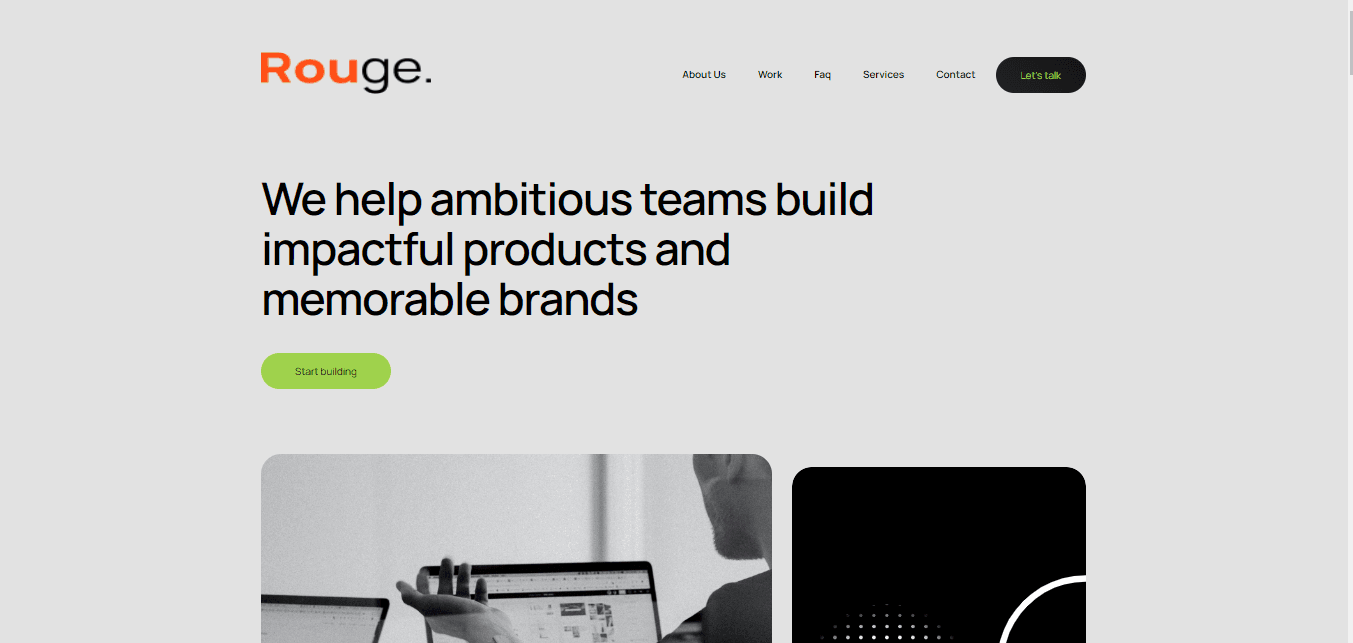 Rogue Landing Page